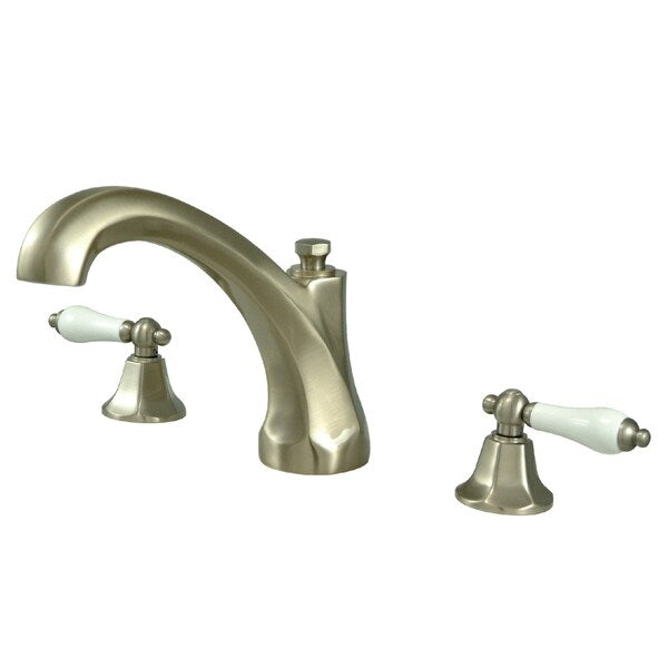 Roman Tub Faucet, Brushed Nickel, Deck Mount