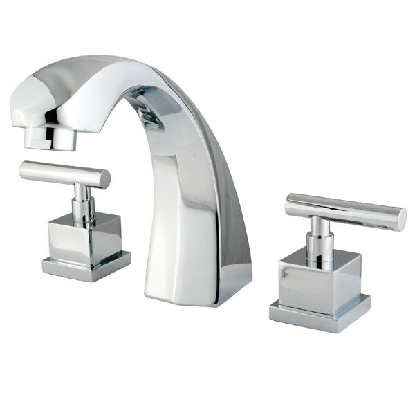 Roman Tub Faucet, Polished Chrome, Deck Mount