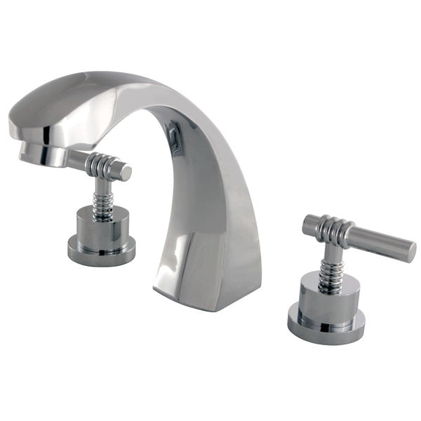 Roman Tub Faucet, Polished Chrome, Deck Mount