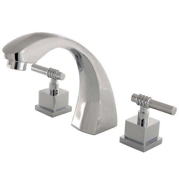 Roman Tub Faucet, Polished Chrome, Deck Mount