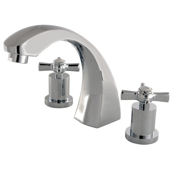 Roman Tub Faucet, Polished Chrome, Deck Mount