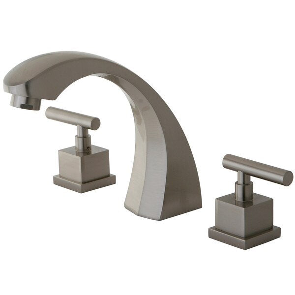 Roman Tub Faucet, Brushed Nickel, Deck Mount