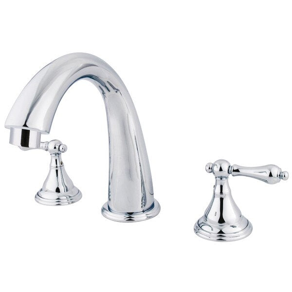 Roman Tub Faucet, Polished Chrome, Deck Mount