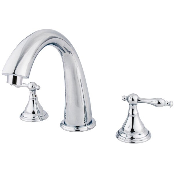 Roman Tub Faucet, Polished Chrome, Deck Mount