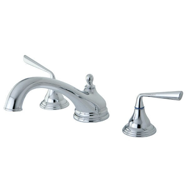 Roman Tub Faucet, Polished Chrome, Deck Mount