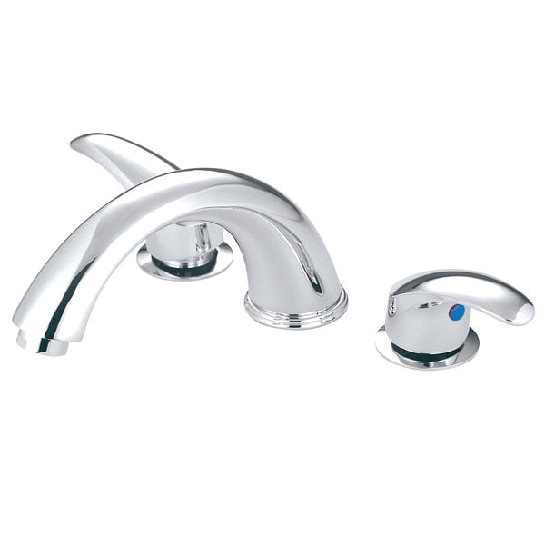 Roman Tub Faucet, Polished Chrome, Deck Mount