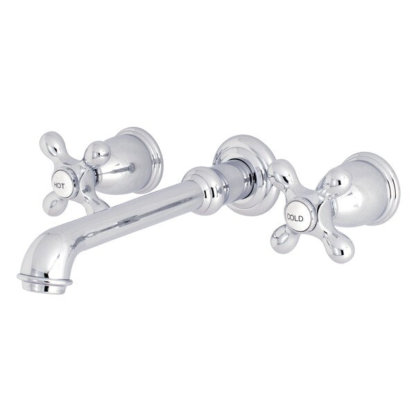 Roman Tub Faucet, Polished Chrome, Wall Mount