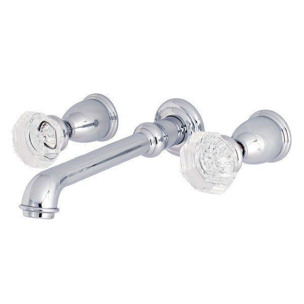 Roman Tub Faucet, Polished Chrome, Wall Mount