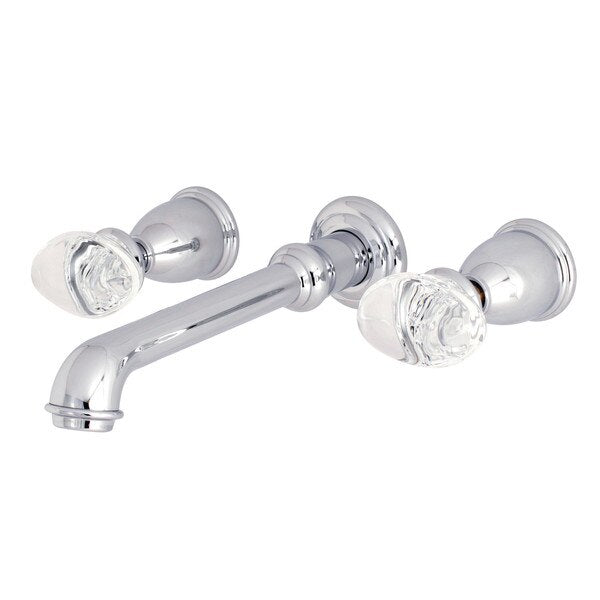 Roman Tub Faucet, Polished Chrome, Wall Mount