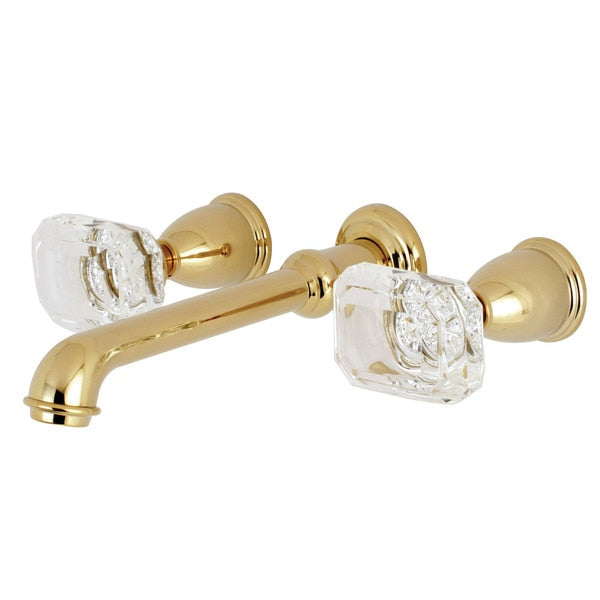 Roman Tub Faucet, Polished Brass, Wall Mount