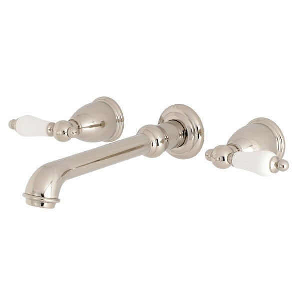 Roman Tub Faucet, Polished Nickel, Wall Mount