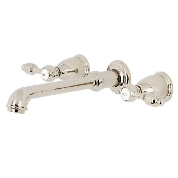 Roman Tub Faucet, Polished Nickel, Wall Mount