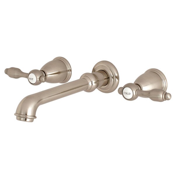 Roman Tub Faucet, Brushed Nickel, Wall Mount