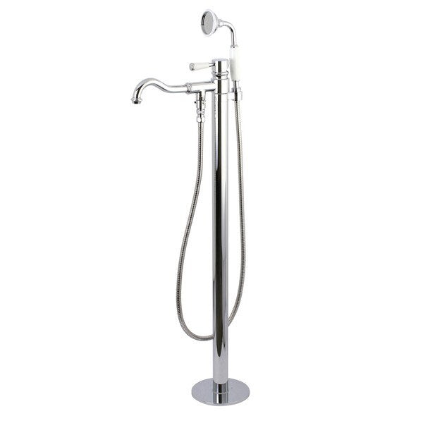 Freestanding Tub Faucet, Polished Chrome, Freestanding