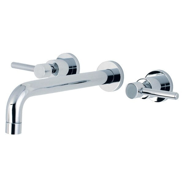 Roman Tub Faucet, Polished Chrome, Wall Mount