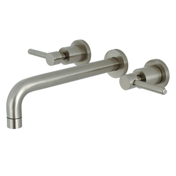 Roman Tub Faucet, Brushed Nickel, Wall Mount