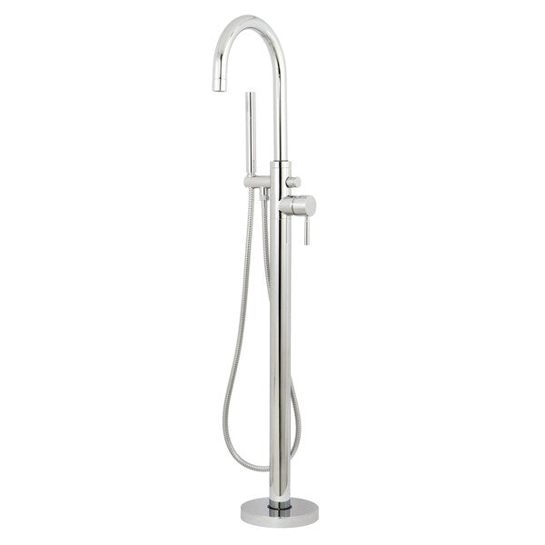 Freestanding Tub Faucet, Polished Chrome, Freestanding