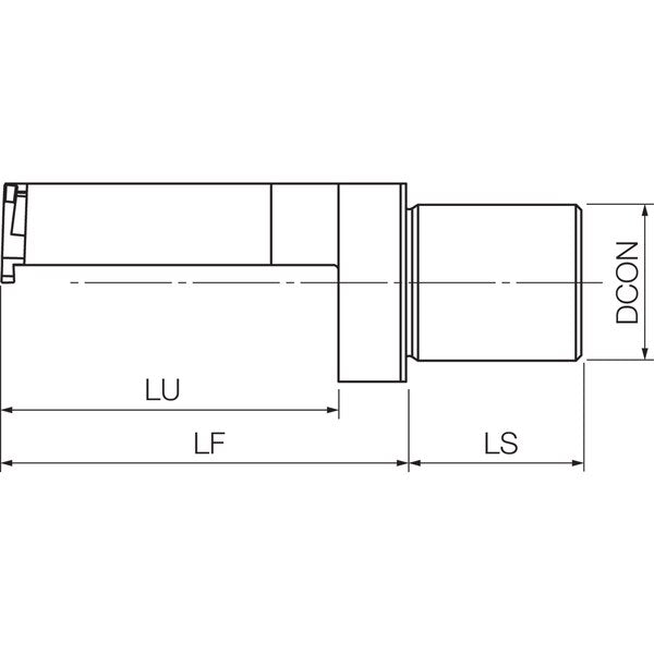 Sub-Spindle Turning Toolholder, KSTB SR32JTT32 Sub-Spindle Threading