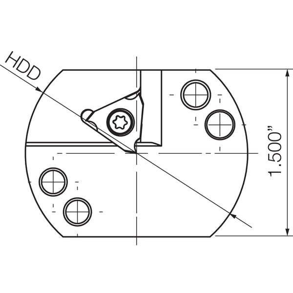 Sub-Spindle Turning Toolholder, KSTB SR32JTT32 Sub-Spindle Threading