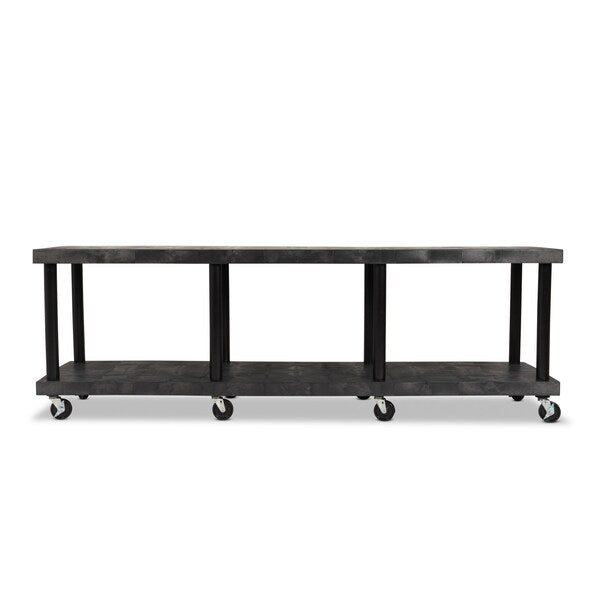 Recycled HDPE Modular-Kart, 2 Shelves, 1200 lb