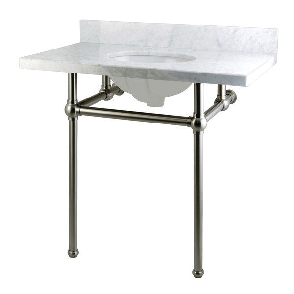 KVPB36MB8 Vanity & Sink with Brass Pedestal