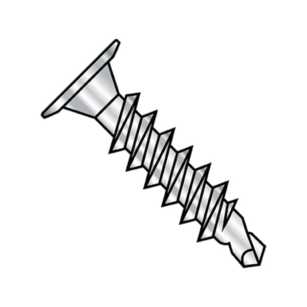 Self-Drilling Screw, #8-18 x 1 in, 18-8 Stainless Steel Drive Head Phillips Drive, 2000 PK