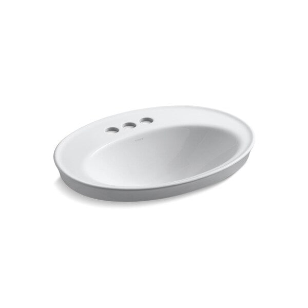 Serif Self-Rimming Lavatory With 4