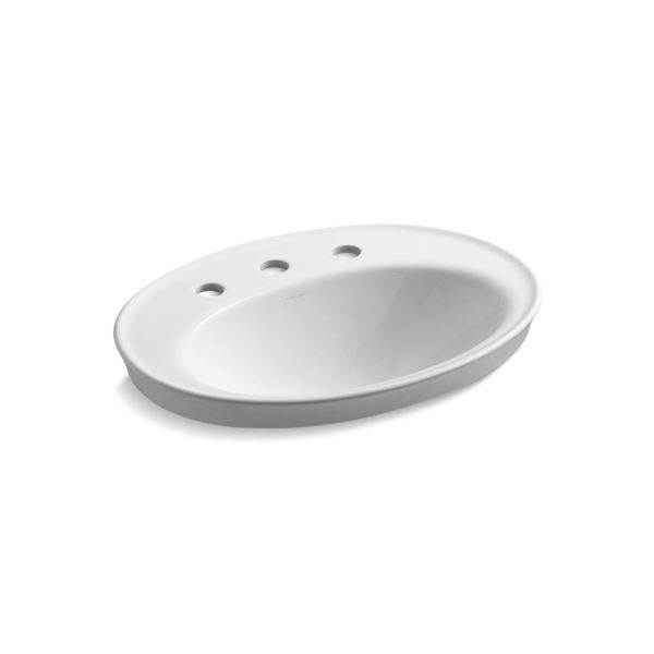 Serif Self-Rimming Lavatory With 8