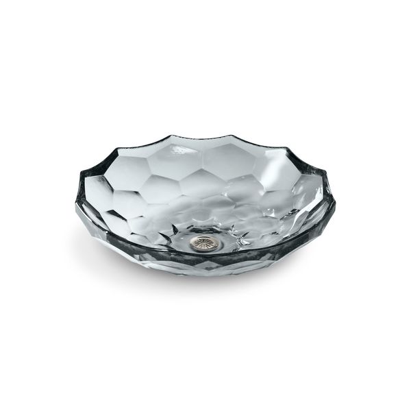 Briolette Vessel Faceted Glass Bathr