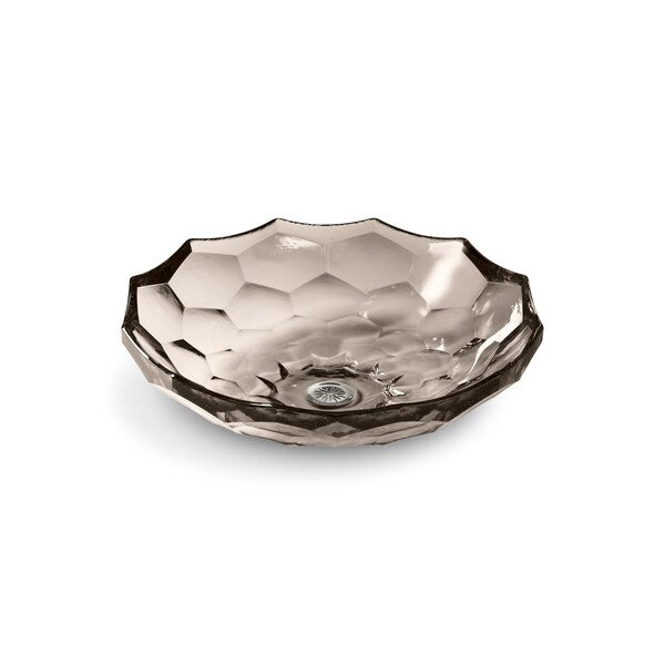 Briolette Vessel Faceted Glass Bathr