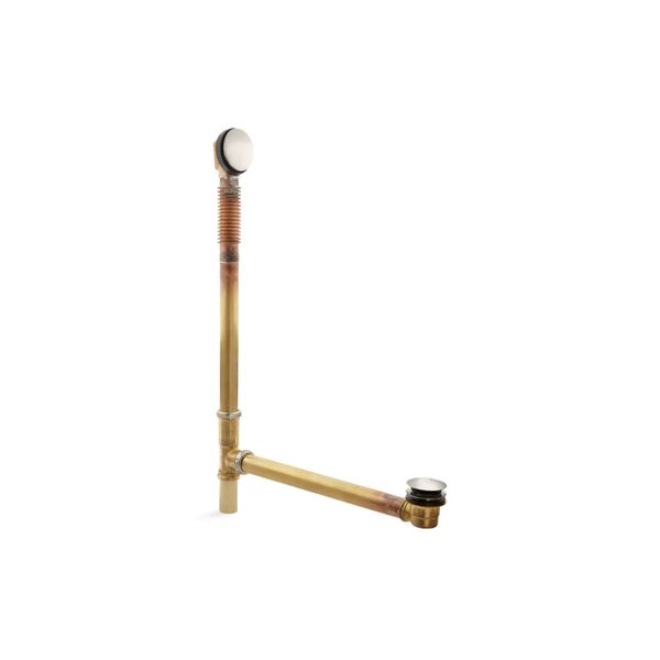Clearflo Brass Toe Tap Bath Drain