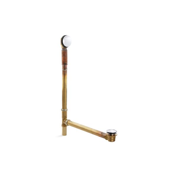 Clearflo Brass Toe Tap Bath Drain