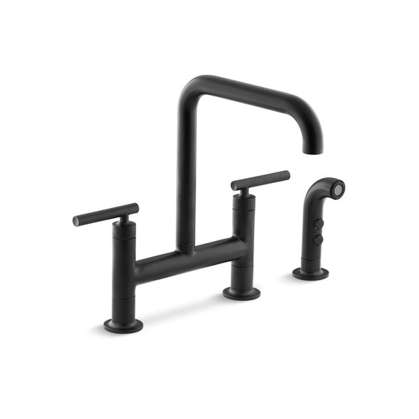 Purist Deck-Mount Bridge Faucet With