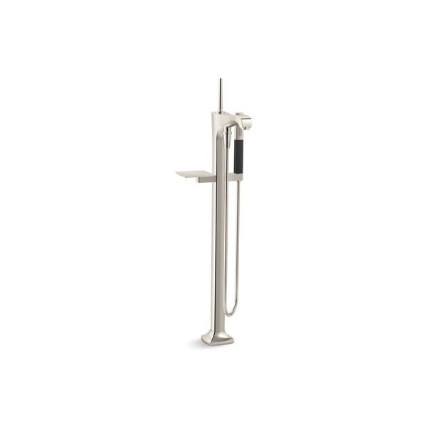 Bath Filler Trim, Vibrant Polished Nickel, Floor