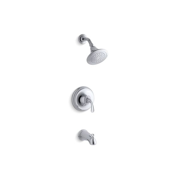 FortÃ©(R) Sculpted Rite-Temp(R) Bath And Shower Valve Trim With Slip-Fit Spout And 2.5 Gpm Showerhead