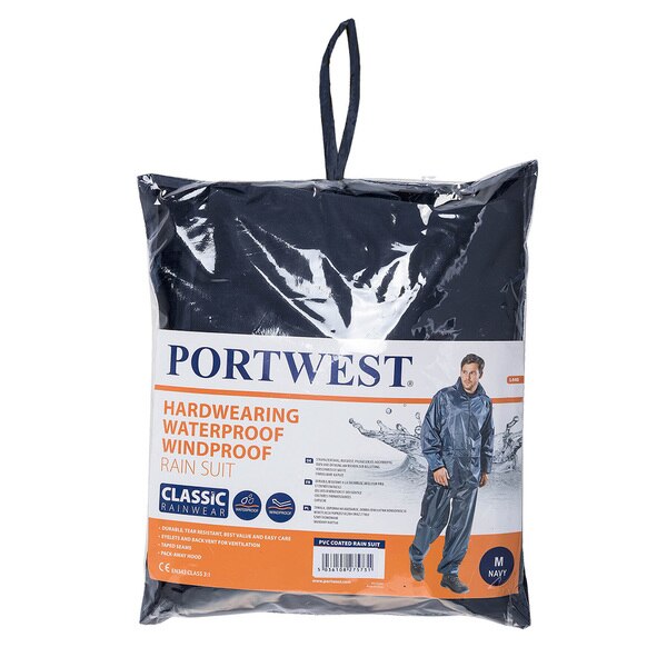 PVC Coated Rain Suit, Med