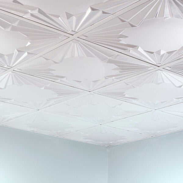 Art Deco 2Ftx2Ft Lay In Ceiling Til, PK 5, 5 PK
