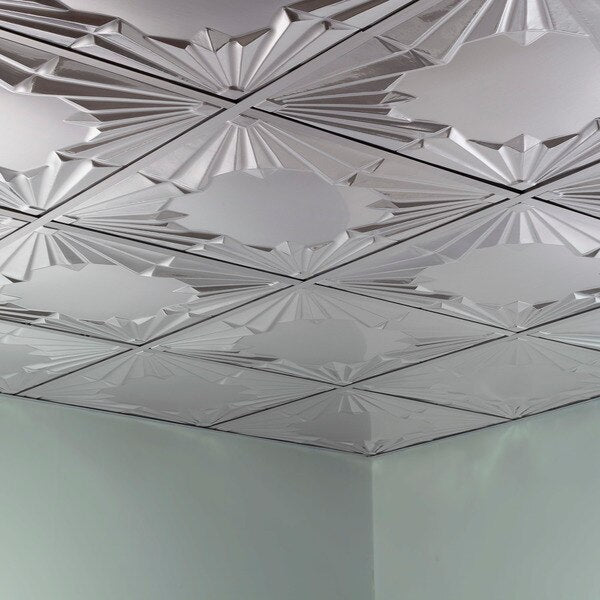 Art Deco 2Ftx2Ft Lay In Ceiling Til, PK 5, 5 PK