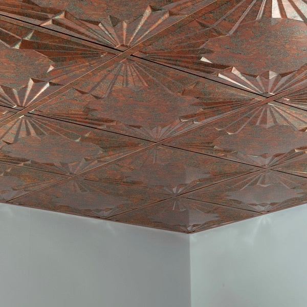 Art Deco 2Ftx2Ft Lay In Ceiling Til, PK 5, 5 PK