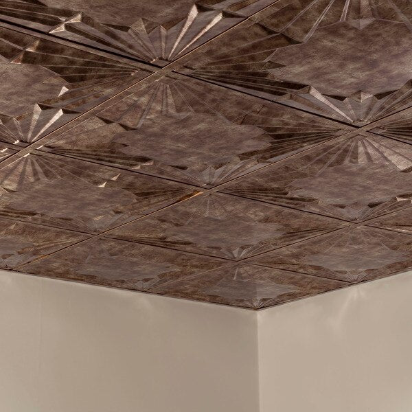 Art Deco 2Ftx2Ft Lay In Ceiling Til, PK 5, 5 PK