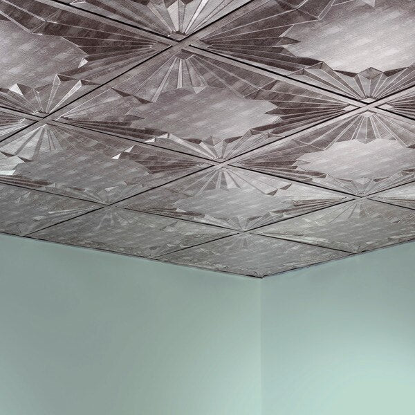 Art Deco 2Ftx2Ft Lay In Ceiling Til, PK 5, 5 PK