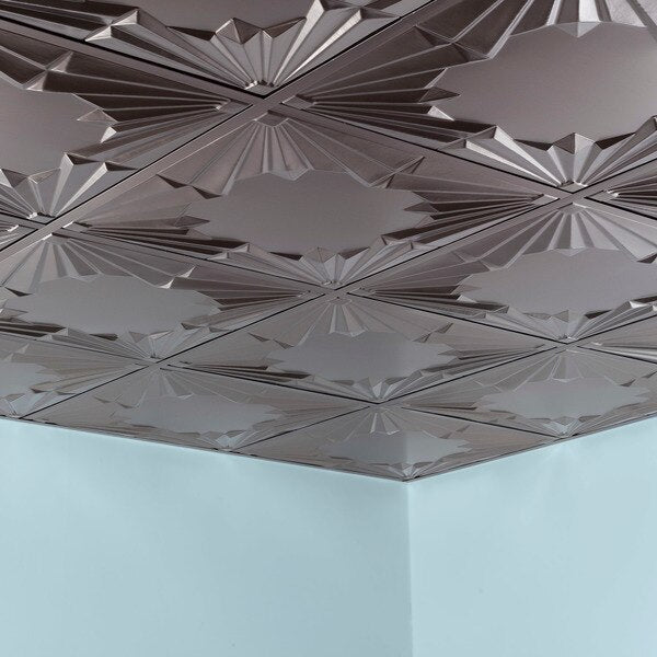 Art Deco 2Ftx2Ft Lay In Ceiling Til, PK 5, 5 PK