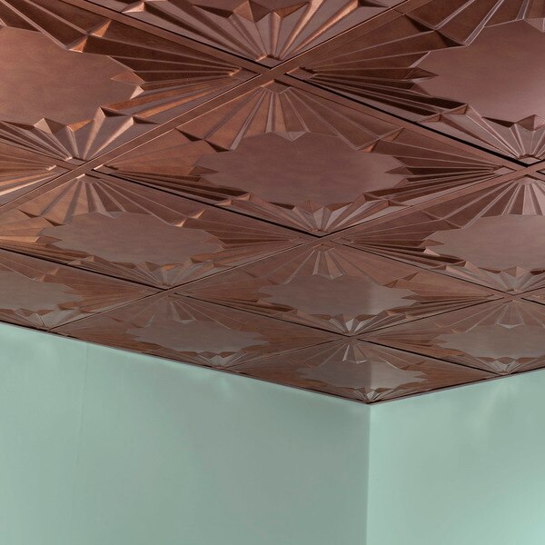 Art Deco 2Ftx2Ft Lay In Ceiling Til, PK 5, 5 PK