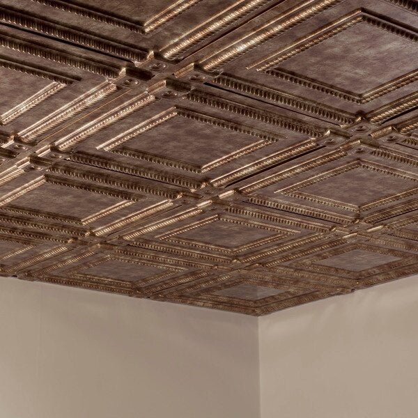Coffer 2Ftx2Ft Lay In Ceiling Tile , PK 5, 5 PK
