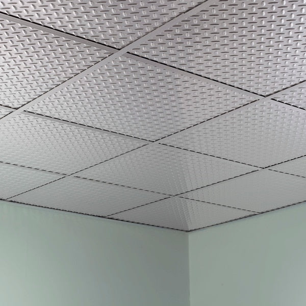 Diamond Plate 2Ftx2Ft Lay In Ceilin, PK 5, 5 PK