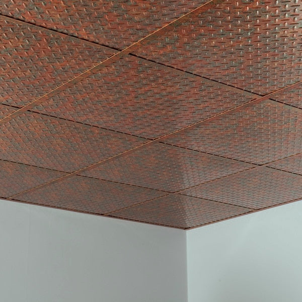 Diamond Plate 2Ftx2Ft Lay In Ceilin, PK 5, 5 PK