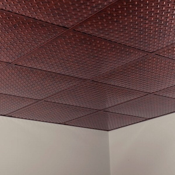 Diamond Plate 2Ftx2Ft Lay In Ceilin, PK 5, 5 PK
