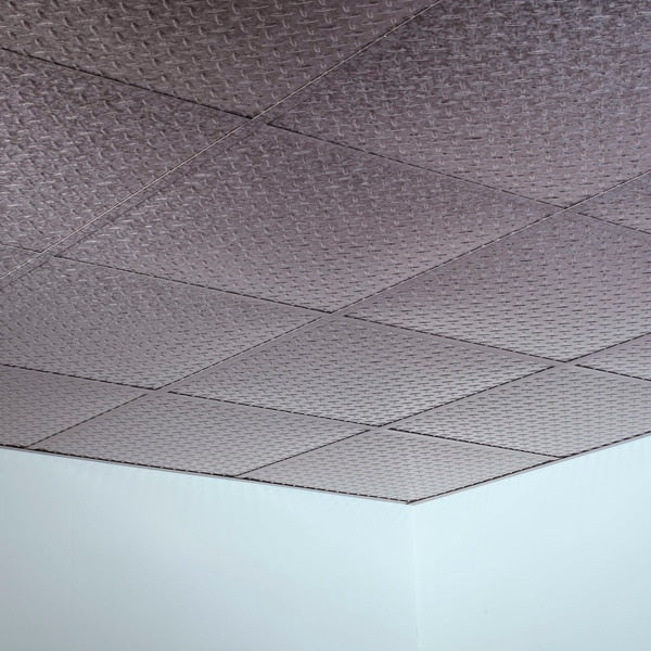 Diamond Plate 2Ftx2Ft Lay In Ceilin, PK 5, 5 PK