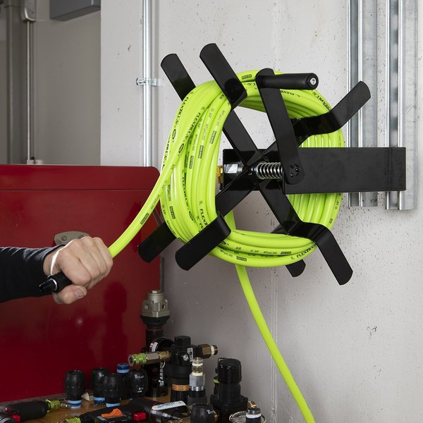 Manual Open Face Air Hose Reel, 3/8