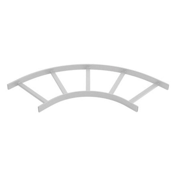 Horizontal E-Bend Section (cULus Classified), White, Steel 90-Degree